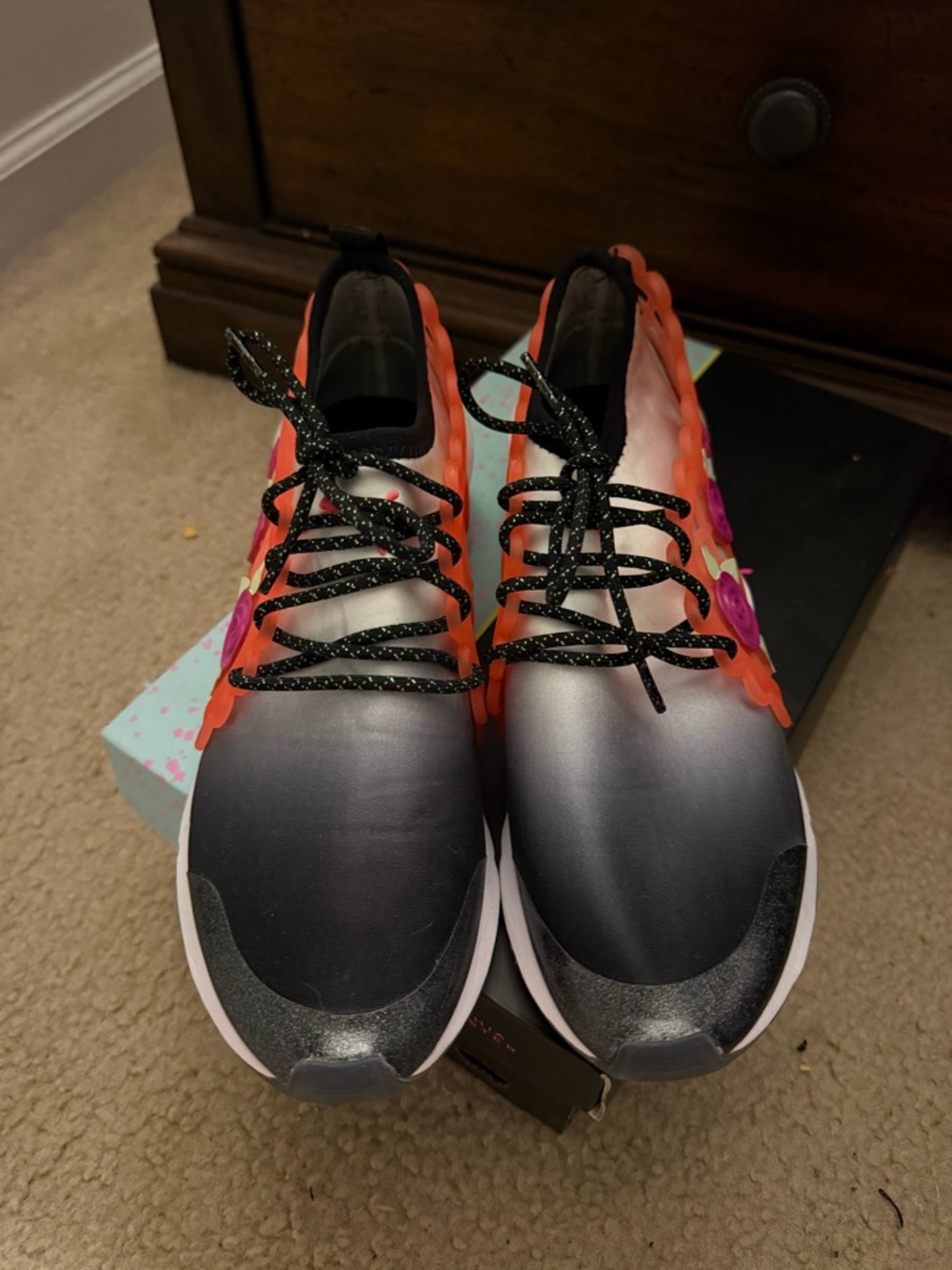 Puma x‎ Sophia Webster Muse Sneakers Black Pink Athletic Running Shoes Size 9
